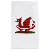 Roter Drache von Wales Kleine Geschenktüte (Rückseite)