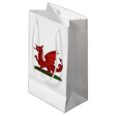 Roter Drache von Wales Kleine Geschenktüte (Vorderseite Schrägansicht)