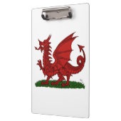 Roter Drache von Wales Klemmbrett (Links)