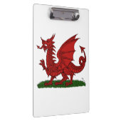Roter Drache von Wales Klemmbrett (Rechts)
