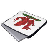 Roter Drache von Wales Laptopschutzhülle (Vorne Knopf)