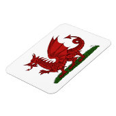 Roter Drache von Wales Magnet (Linke Seite)