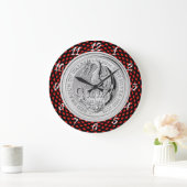 ROTER DRACHE VON WALES-MÜNZE GROßE WANDUHR (Zuhause)