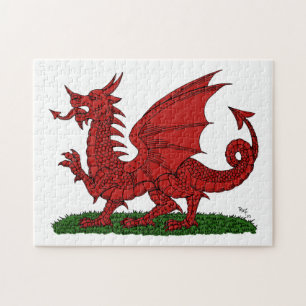 Roter Drache von Wales Puzzle