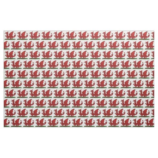 Roter Drache von Wales Stoff (Yard (91,4 cm))