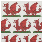 Roter Drache von Wales Stoff (Muster)