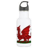 Roter Drache von Wales Trinkflasche (Vorderseite)