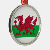 Roter Drache von Wales Weihnachtsbaum Ornament (Rechts)