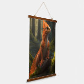 Roter Drache Wandteppich Mit Holzrahmen (Gewinkelt)