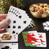 Roter Drache Welsh Flagge Spielkarten (In Situ)
