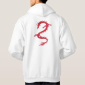 Roter DracheHoodie Hoodie (Rückseite)
