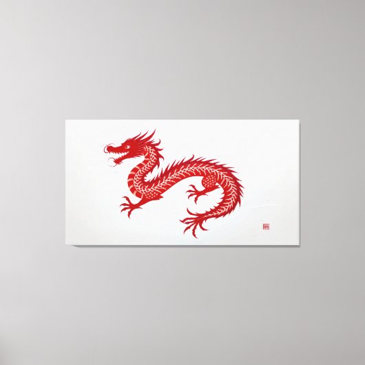 Roter Drachen Canvas Leinwanddruck (Vorderseite)