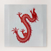 Roter Drachen Canvas Puzzle (Horizontal)