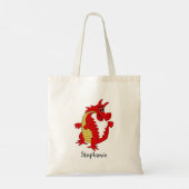 Roter Drachen-Design Tragetasche (Rückseite)