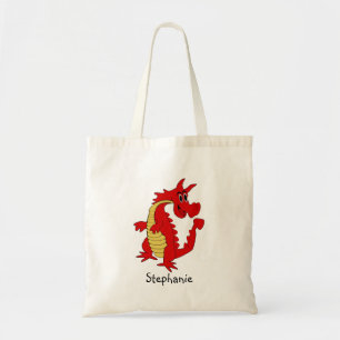 Roter Drachen-Design Tragetasche