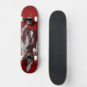 ROTER DRACHEN KÄMPFER SKATEBOARD (Vorderseite)