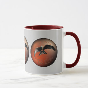 Roter Drachen-Raubvogel Tasse