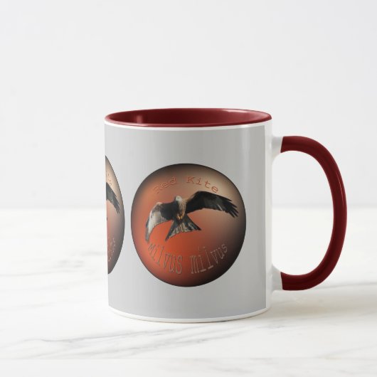 Roter Drachen-Raubvogel Tasse (Rechts)