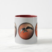 Roter Drachen-Raubvogel Tasse (Zentrum)