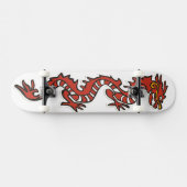 Roter Drachendeck Skateboard (Horizontal)