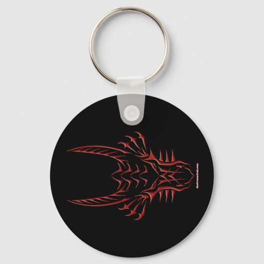Roter Drachenleiter Schlüsselanhänger (Vorderseite)