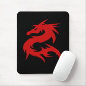 Roter Drachenmousepad Mousepad (Mit Mouse)