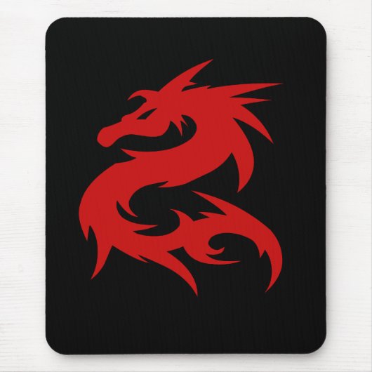 Roter Drachenmousepad Mousepad (Vorne)