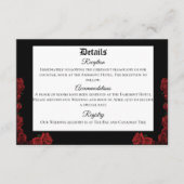 Roter Drachenschwert-Rose Begleitkarte (Vorderseite)