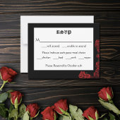 Roter Drachenschwert-Rose Mitteilungskarte