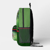 Roter Dragonfly auf Dogwood Frucht Personalisiert Bedruckter Rucksack (Rechts)