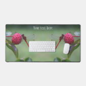 Roter Dragonfly auf Dogwood Frucht Personalisiert Schreibtischunterlage (Tastatur & Maus)