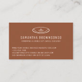 Roter Dreck Logokombination Visitenkarte (Rückseite)