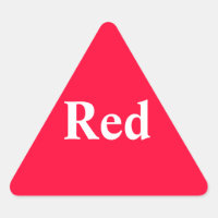 Roter Dreiecksaufkleber