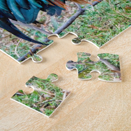 Roter Dschungelvögel Puzzle (Seite)