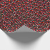 Roter Edelstein Geschenkpapier (Ecke)