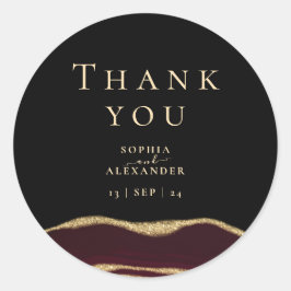 Roter Edelstein Runder Aufkleber