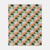 Roter Eft Orange Salamander Tiermuster Fleecedecke (Vorderseite)