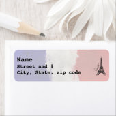 Roter Eiffelturm mit drei Farben (Insitu)