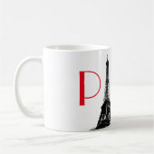 Roter Eiffelturm Paris Reisen Kaffeetasse (Links)