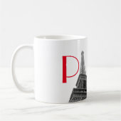 Roter Eiffelturm Paris Reisen Kaffeetasse (Links)
