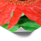 Roter Eindruck Poster (Ecke)