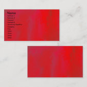 Roter Eindruck Visitenkarte (Vorne/Hinten)
