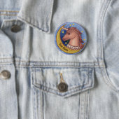 Roter Einhorn-Anstecker Button (Beispiel)