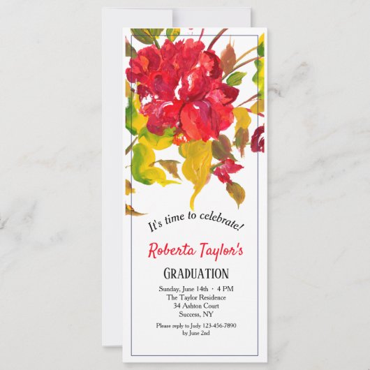 Roter Einladung (Vorderseite)