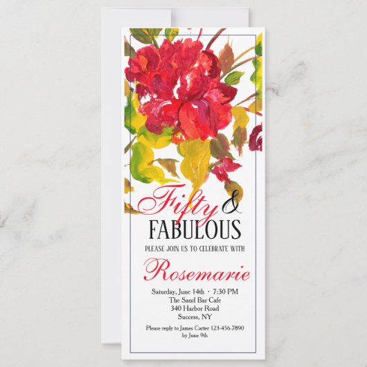 Roter Einladung (Vorderseite)