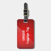 Roter einzigartiger personalisierter Gepäck-Umbau Gepäckanhänger (Vorderseite vertikal)