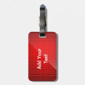 Roter einzigartiger personalisierter Gepäck-Umbau Gepäckanhänger (Rückseite vertikal)