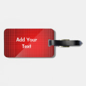 Roter einzigartiger personalisierter Gepäck-Umbau Gepäckanhänger (Rückseite horizontal)