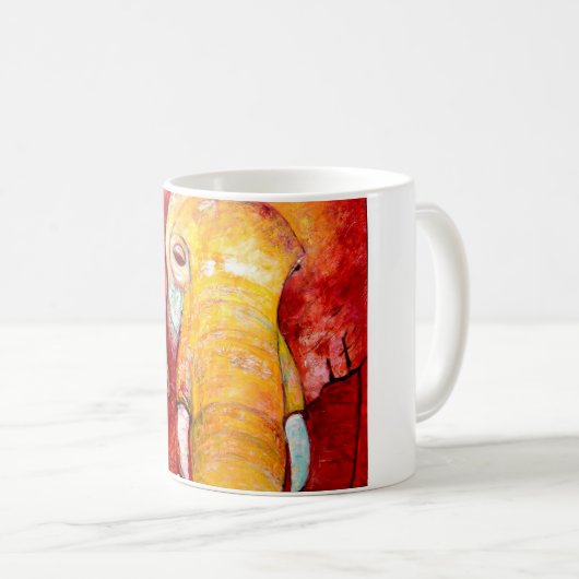 Roter Elefant Kaffeetasse (VorderseiteRechts)