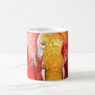 Roter Elefant Kaffeetasse